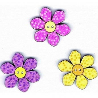 Декоративные пуговицы Цветы AURORA AU-B4672