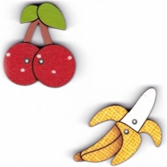 Декоративные пуговицы Фрукты AURORA AU-B4687