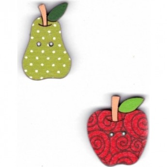 Декоративные пуговицы Фрукты AURORA AU-B4688