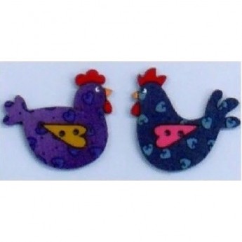 Декоративные пуговицы Курицы AURORA AU-B4632