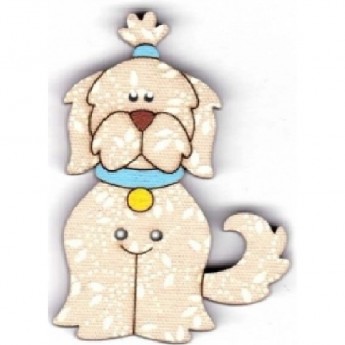 Декоративные пуговицы Собака AURORA AU-B4586