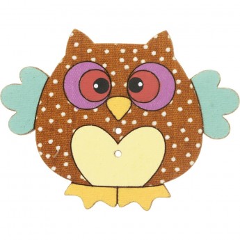 Декоративные пуговицы Сова AURORA AU-B4400