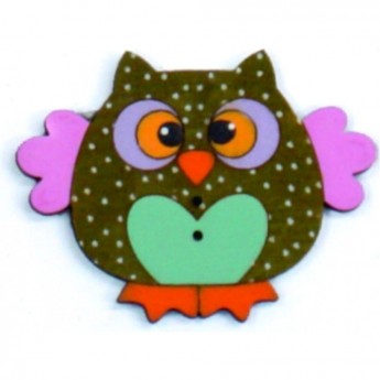 Декоративные пуговицы Сова AURORA AU-B4401